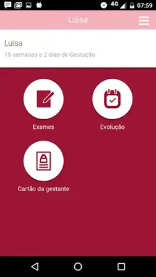 Pré-Natal Digital Gestante android App screenshot 1